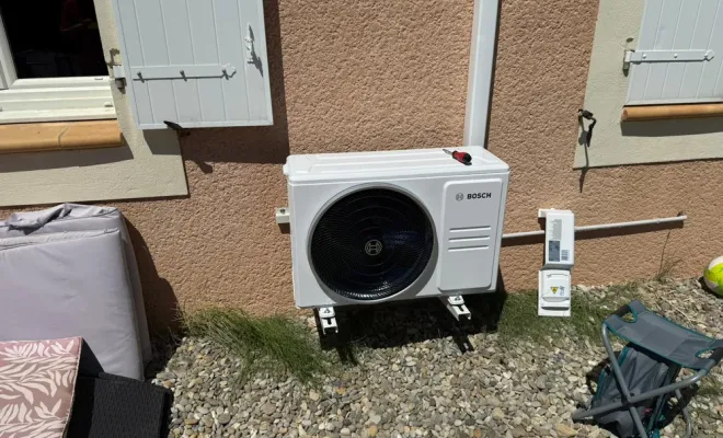 Installation d'une clim Bosch au Lavandou, Brignoles, Climathermofluide