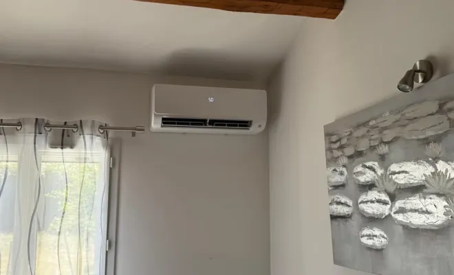 Installation d'une clim Bosch au Lavandou, Brignoles, Climathermofluide